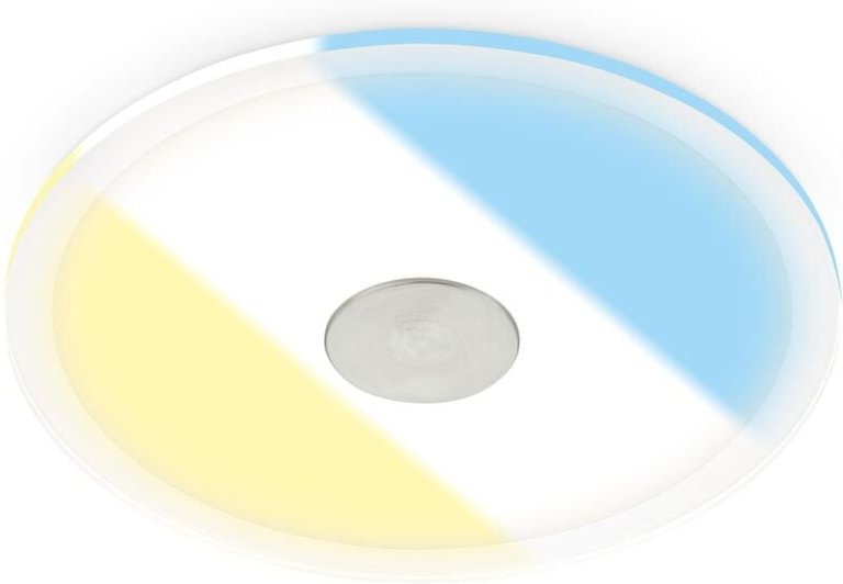 Briloner - led Einbaustrahler cct Bad Deckenleuchte 17cm IP44 Wasserfest Ultra Slim Silber