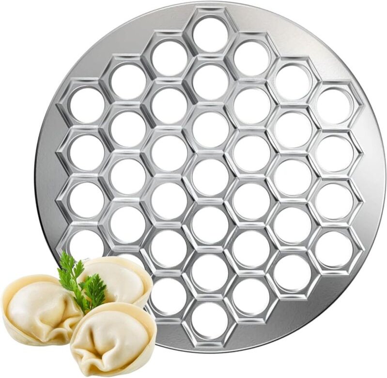 Teigtaschenform aus Aluminium mit 37 Mulden, Pelmeni-Form für die DIY-Küche, Familienfeiern, Partys und Picknicks