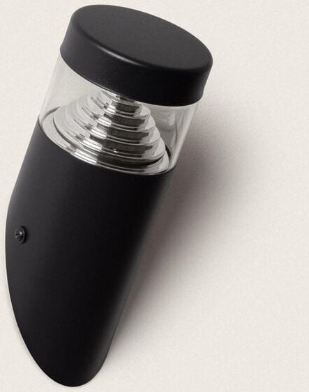 Iluzzia - LED-Wandleuchte Aussen 6W Edelstahl Inti Black 3000K Warmweiß