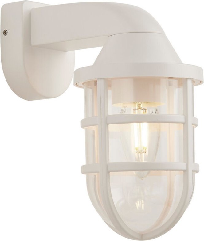 Searchlight Seaside Außenwandlaterne aus weißem Kunststoff