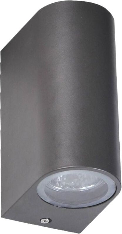 Jardinion - Wandleuchte aus Aluminium Wegleuchte 15,3 x 7 x 10cm Schwarz Wandlampe