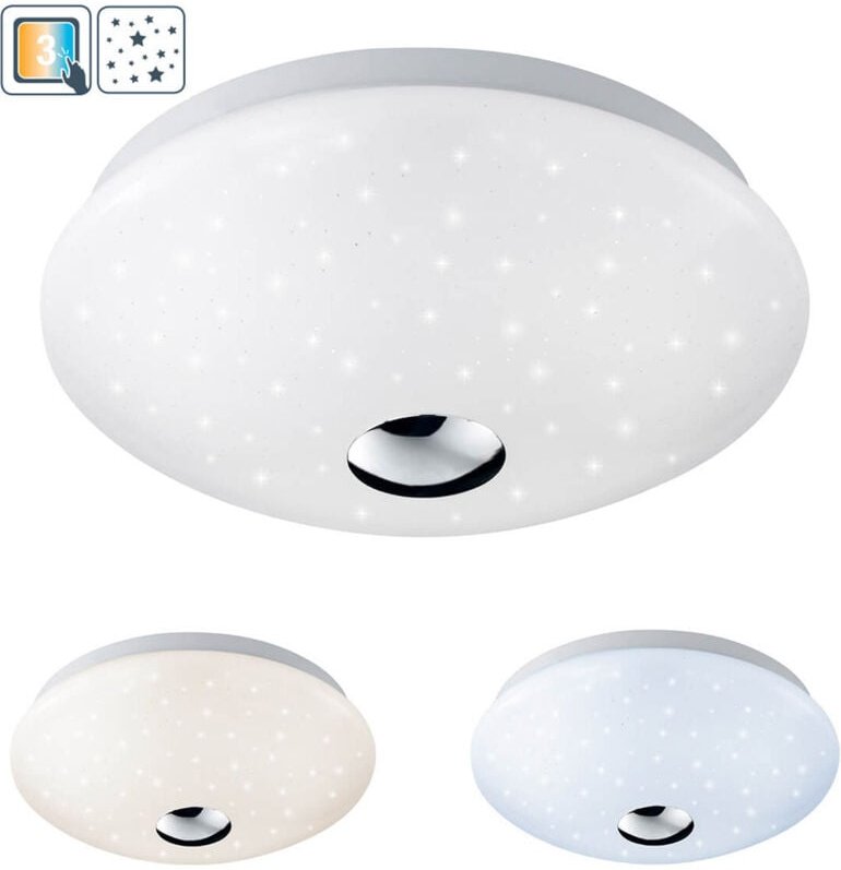 Led Decken Leuchte Schlafzimmer Sternen Himmel Strahler 3-Stufen Schaltung Dimmer Wofi 931501066385