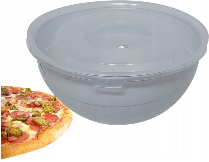 Küchenschüssel aus Kunststoff mit Deckel 3L hellgrau