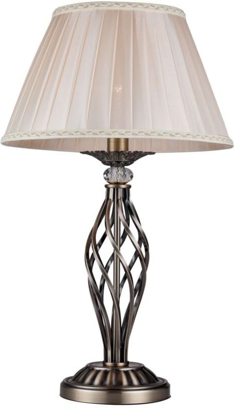 Grace Tischlampe Messing & Kristall, 1 Licht, E14