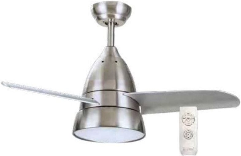 GSC - Deckenventilator Kidau mit verstellbarem CCT-Licht und Ø91-Steuerung, 3 Flügel, Nickel