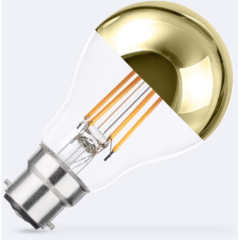 LED-Glühbirne Filament B22 8W 800 lm A60 Dimmbar Gold Reflect No Flicker 2200K Superwarm