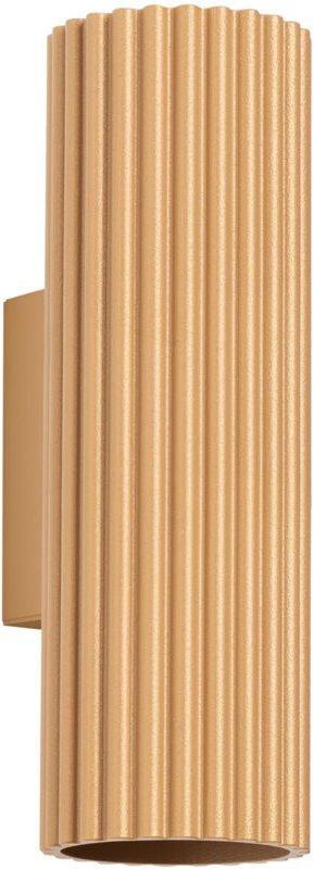 Sollux Karbon Minimalistische Up Down Wandleuchte 20cm Gold