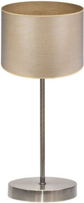 Tischplatte tania 1xe14 Leder/helles Holz 42x17x17 cm