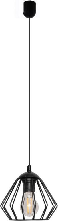 Agat Drahtrahmen Pendelleuchte Schwarz 18cm - Helam