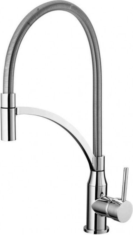 Waschbeckenarmatur mit hohem Auslauf und ausziehbarer Brause, Serie Atlanta