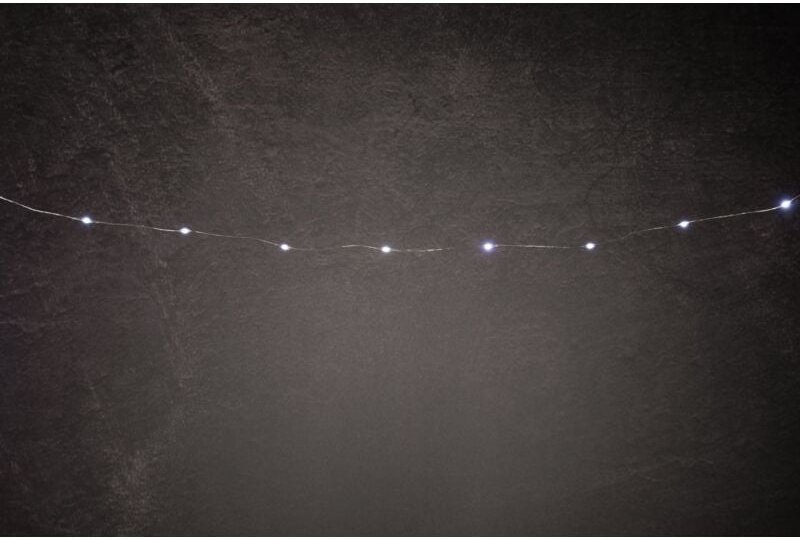 LED-Lichterkette Mini Außen 11,9 m kaltweiß mit Timer, 8 Lichteffekten Lichterketten - Trendline