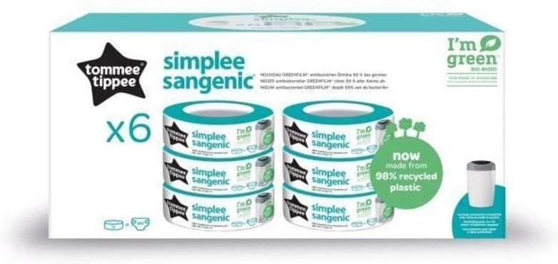 Thumbnail - Nachfüllkassette für Simplee Sangenic Windeleimer 6er Set