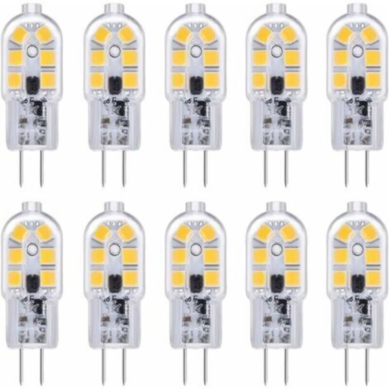G4 LED-Lampe, 12 V, 2 W, Kaltweiß (6000 K), 200 lm, entspricht 10-20 W Halogenlampe, G4-Sockel, 12 V AC/DC-LED-Lampe für...