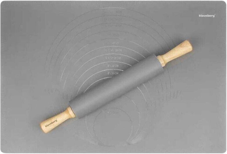 Silikon-Teigbrett 60x40cm + Rolle KLAUSBERG KB-7597