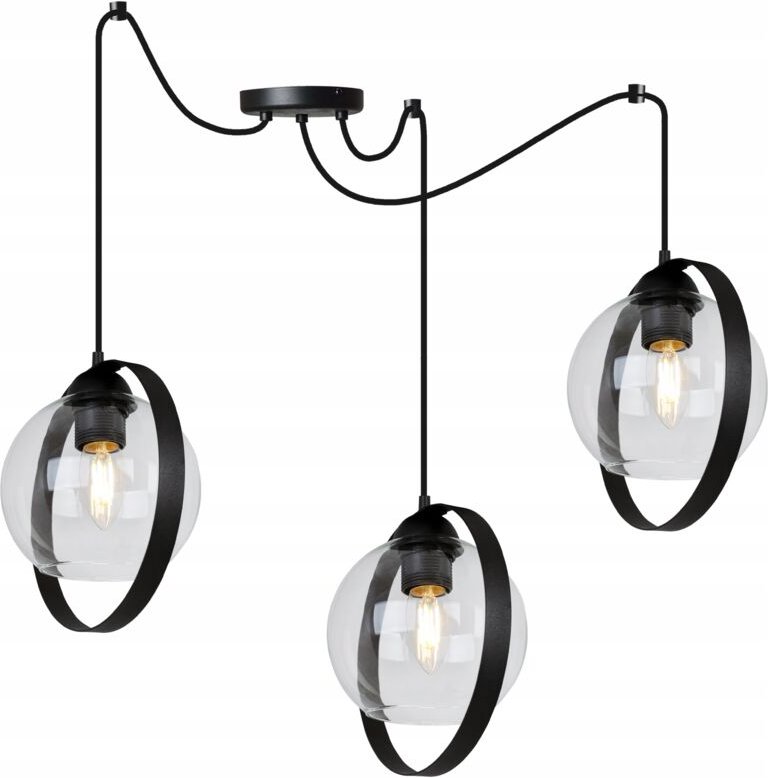 Moderne Glasring-Spinnen-Hängelampe