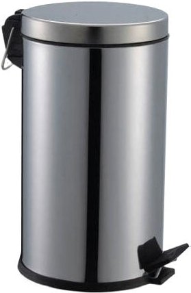 Aqua Blue Treteimer Mülleimer 5L Chrom