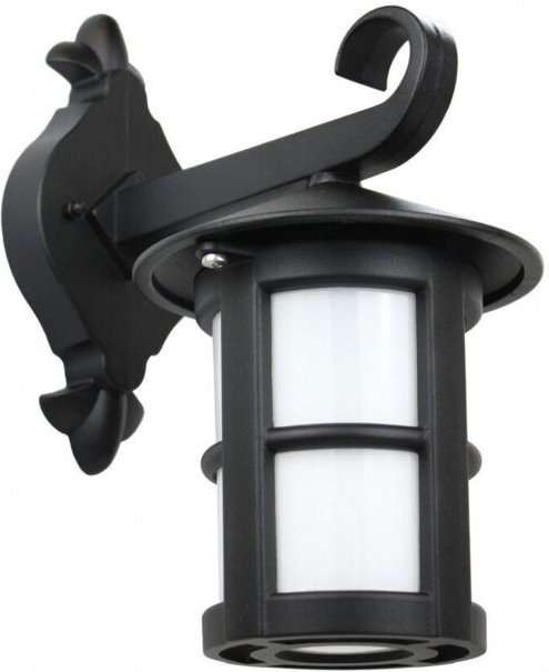 Untere Außenwandleuchte 1xE27 schwarz IP43 SU-MA K 3012/1/T