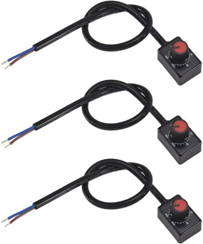 DC 0/1-10V LED-Dimmer mit Druckknopf, passive Niederspannungs-PWM für 0-10V oder 1-10V elektronische Treiber, dimmbare H...