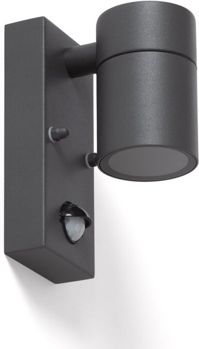 Efectoled - Außenwandleuchte aus Edelstahl mit PIR-Sensor Stone Anthrazit