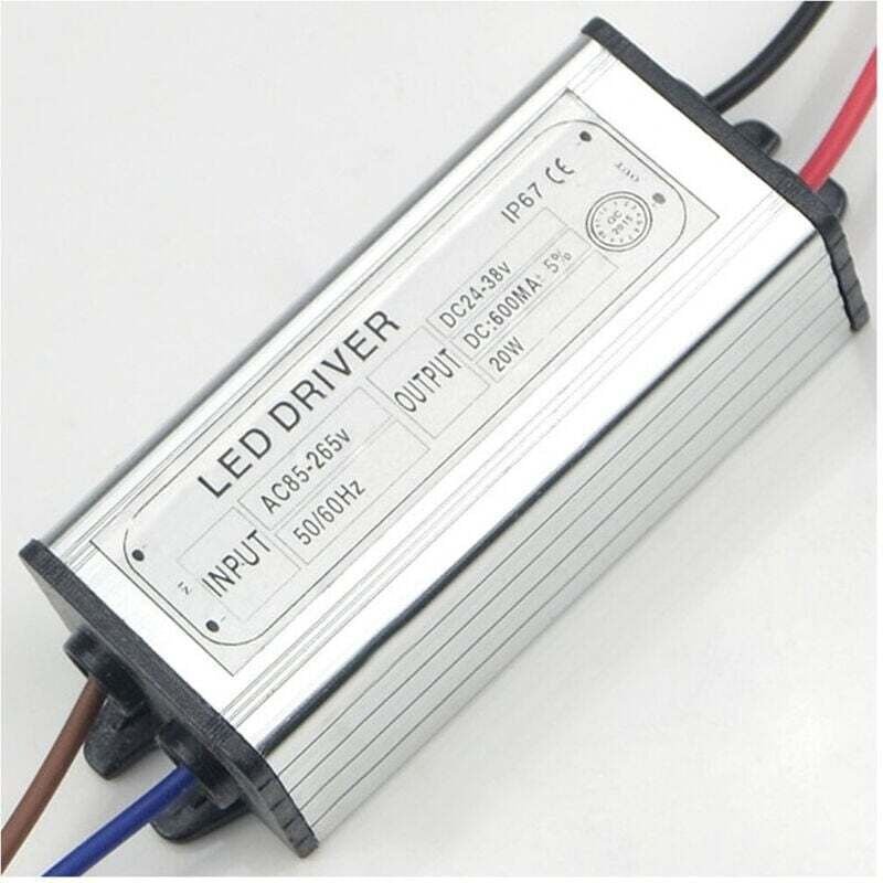 Stabilisiertes Netzteil für LED-Scheinwerfer 220 v 10 w, 20 w, 30 w, 50 w, 80 w und 100 w - 20 Watt - Ymyny