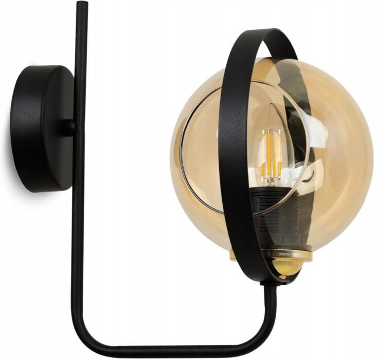 Moderne Wandleuchte Mit Honigglasring