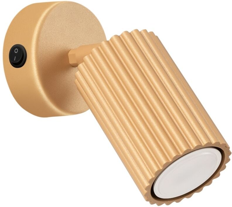 Amber 1 Gu10 Goldene Wandlampe Alu Lumilo 15.183.60