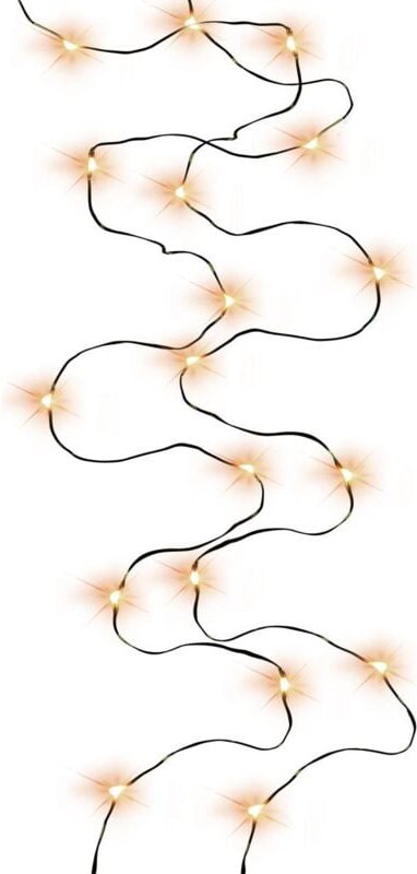 LED-Lichterkette Micro Innen 45 cm warmweiß-grün mit Timer Lichterketten - Trendline