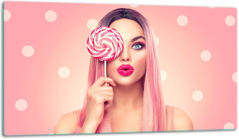 Glasschild Schneidebrett 52x30 Frauu