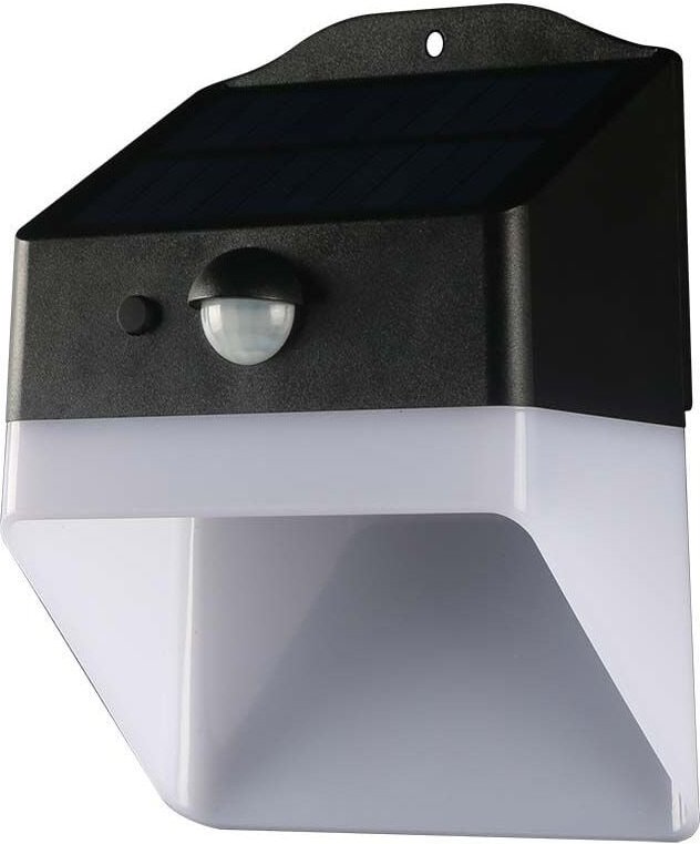 Thumbnail - V-tac - led Gartenlampe mit Panel und Sensor 2W Schwarz Weiß cct Naturweiß IP65
