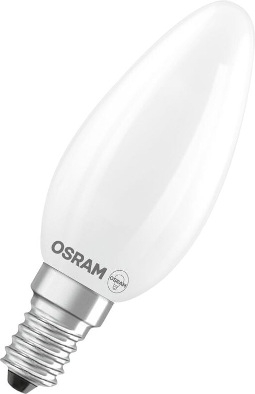 Osram LED Leuchtmittel B40 E14 Ø 3,5 x 10 cm 3,4 W warmweiß weiß matt