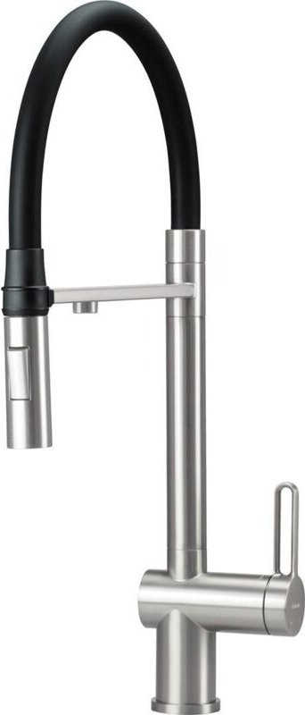 3-Wege-Reinigungs-Küchenmischbatterie aus gebürstetem Stahl Deante magnetic BRMF75M edelstahl gebürstet