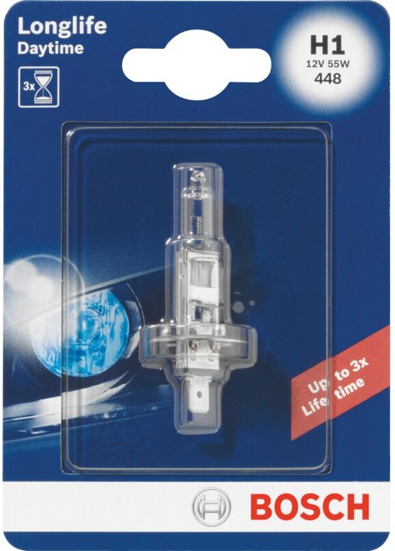 Bosch H1 Longlife Tagfahrlichtlampe + 10% 12V 55W