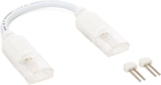 Efectoled - Verbinder Doppelt mit Kabel für LED-Streifen Selbstgleichrichtend 220V ac smd IP65 Breite 12mm Einfarbig 12 ...