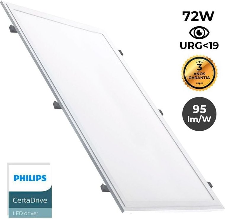 LED-Einbaupanel 1200X600mm Slim 72W philips driver UGR19 mit