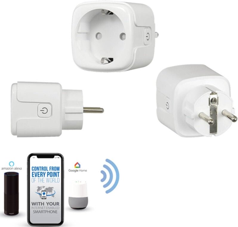 Trade Shop Traesio - Trade Shop - smarte wifi-steckdose smart timer alexa google home ios android für die hausautomatisi...