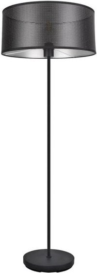 Fabrilamp - Anastasia 1xe27 Schwarz/Schwarz-Silber 159x40x40 Cm Wohnzimmer Boden