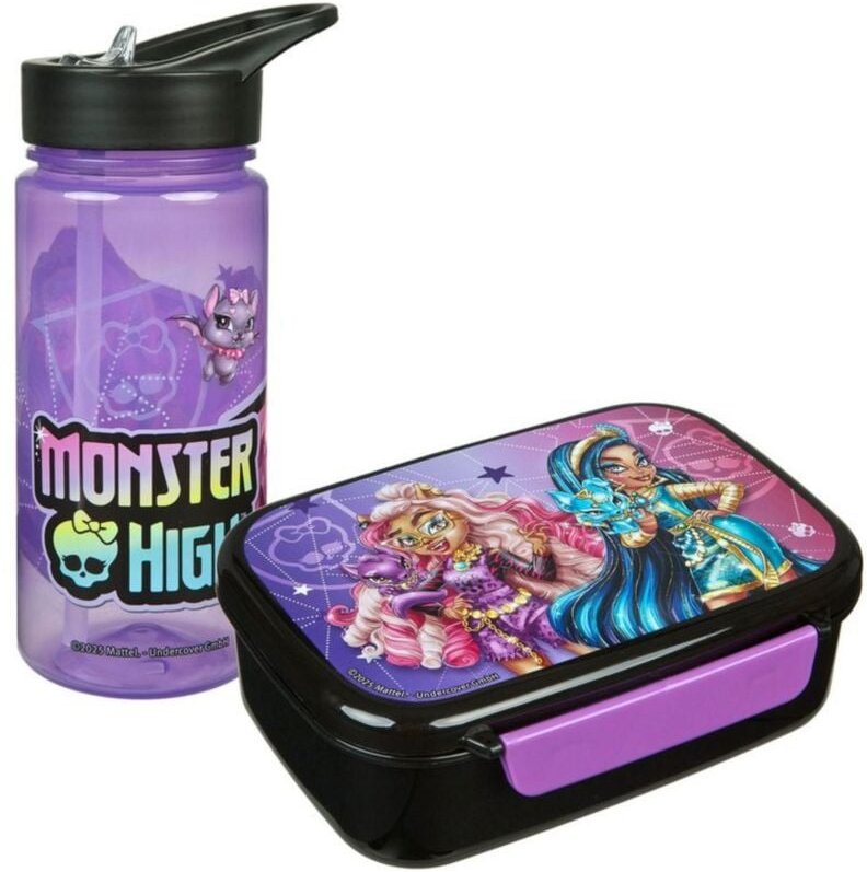 Thumbnail - Monster High - Frühstücksset – Brotdose & Wasserflasche für Kindergarten und Schule