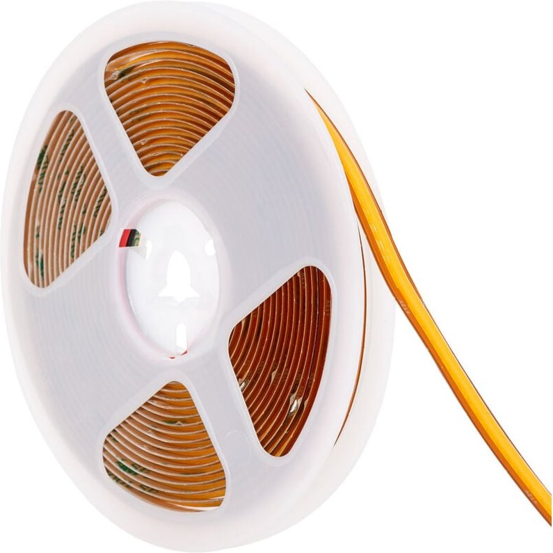 Ledkia - LED-Streifen 12V cob 528 LED/m 5m 12W/m Breite 8mm FreeCut IP20 CRI90 4000K Neutralweiß