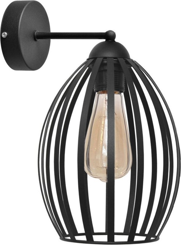 Dali Wandleuchte Schwarz 20cm - Helam