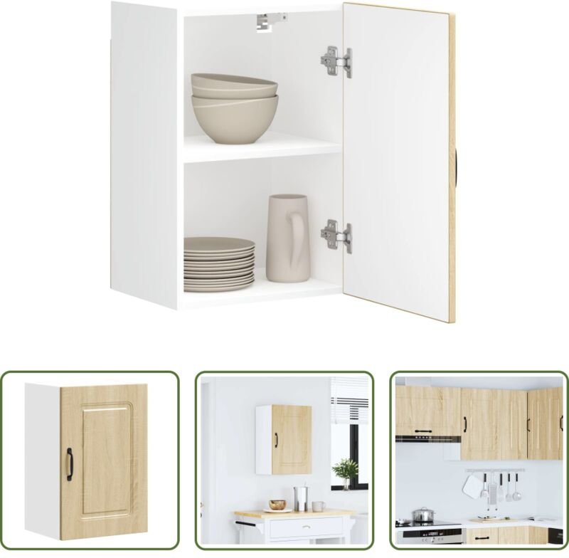 Wandhalterung - Küchen-Hängeschrank Kalmar Sonoma-Eiche Holzwerkstoff