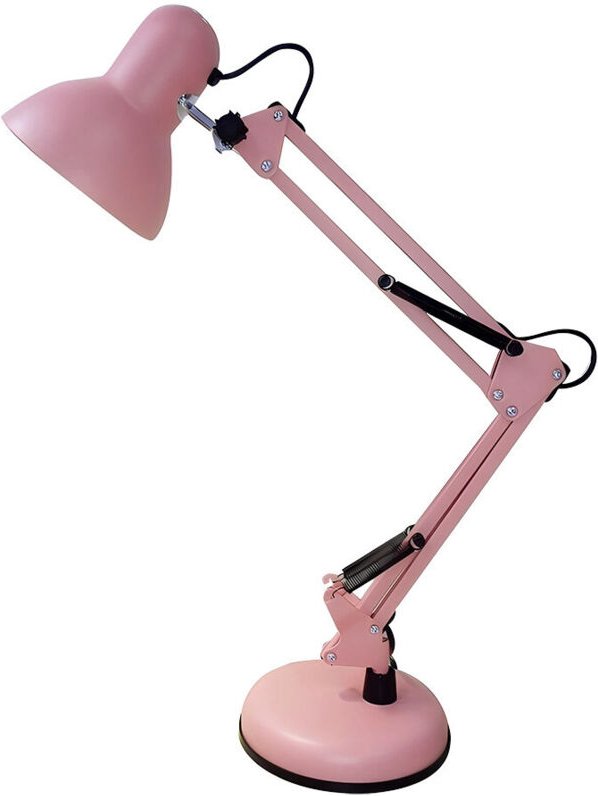Gelenkige Schreibtischlampe viar 1xe27 rosa 55x12,5x14cm
