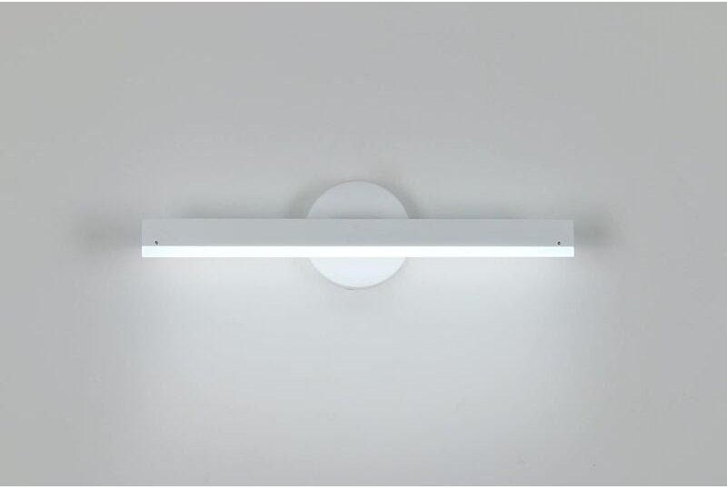 Comely - Innenwandlampe led Weiß 12W, Wandlampe aus Aluminium 360° drehbar, Moderne Wandlampe für Wohnzimmer, Schlafzimm...