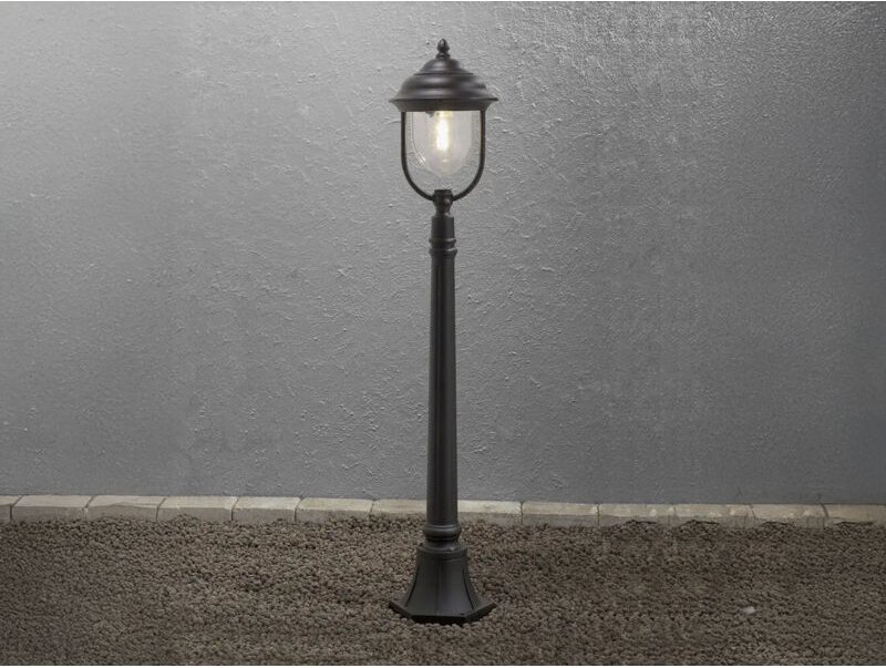 Außen Standlaterne parma Wegeleuchte im Landhausstil, schwarz, Höhe 118cm