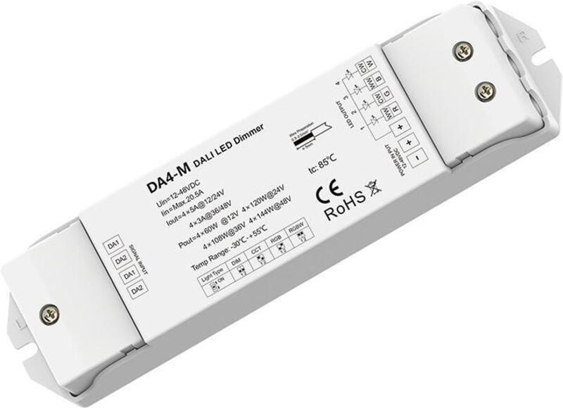 Treiber Dimmbar DALI 4 Kanäle für 12-48V LED-Streifen DALI