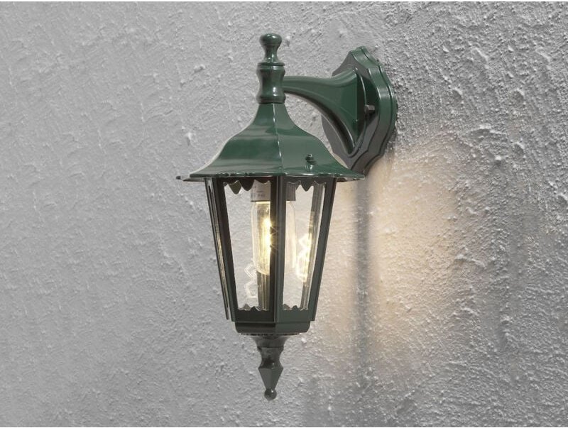 Hängende Wandleuchte firenze, E27, Aluminium grün