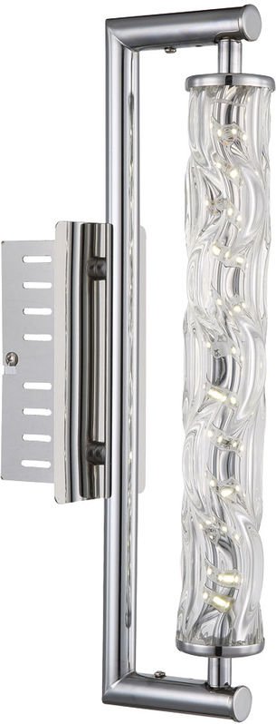 Led Design Wand Lampe Glas Strahler gedreht Wohn Ess Zimmer Beleuchtung Chrom Flur Leuchte Globo 68068W