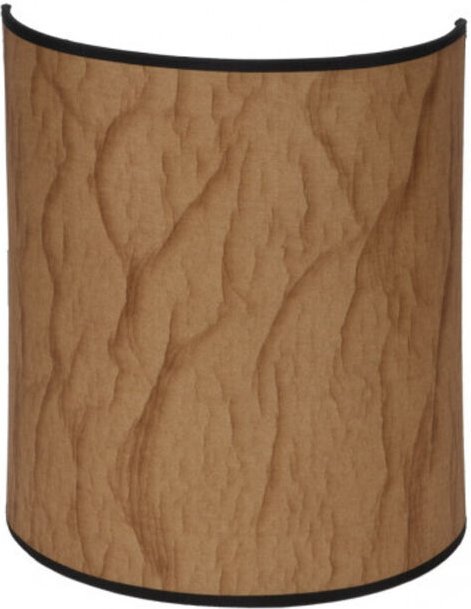 Fabrilamp akunadecor Wandleuchte mit Pergament/Schwarz Design Modell Papyrus