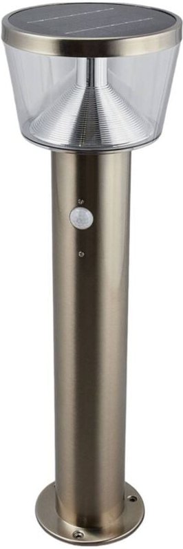 Solcellslampor "Antje" aus rostfritt stål mit Bewegungsmelder von Lindby