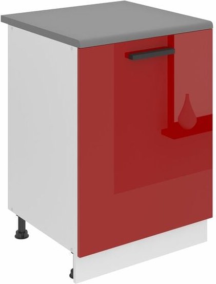 Unterschrank Küche, Küchenunterschrank 60 cm Breite. sd Küchenunterschrank mit Arbeitsplatte. Küchenschrank mit 1 Tür, R...