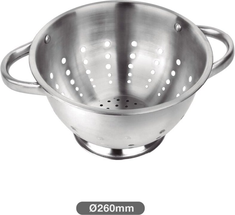 Edelstahlsieb mit Griffen Ø21,8cm